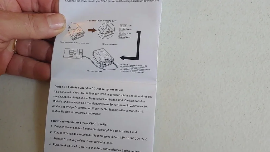 Verifying voltage requirements in the instruction manual