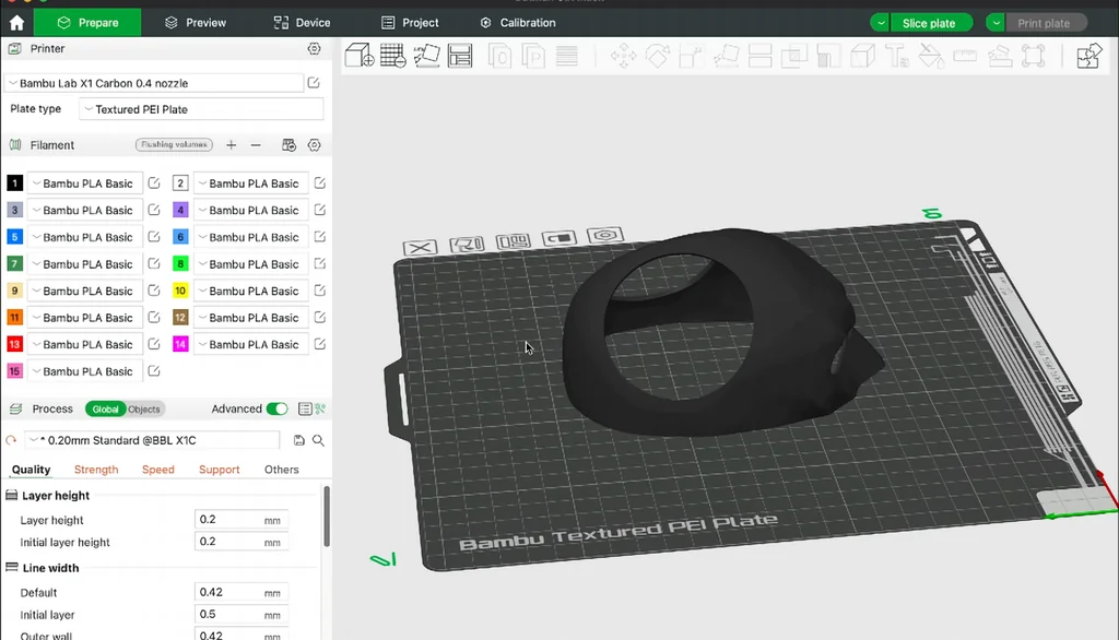 Bambu Studio print profile settings