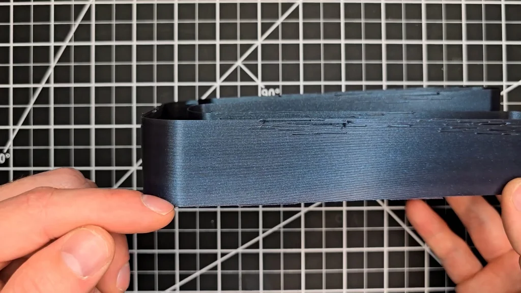 Holding the volumetric speed test part