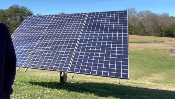 Barn solar array performance check