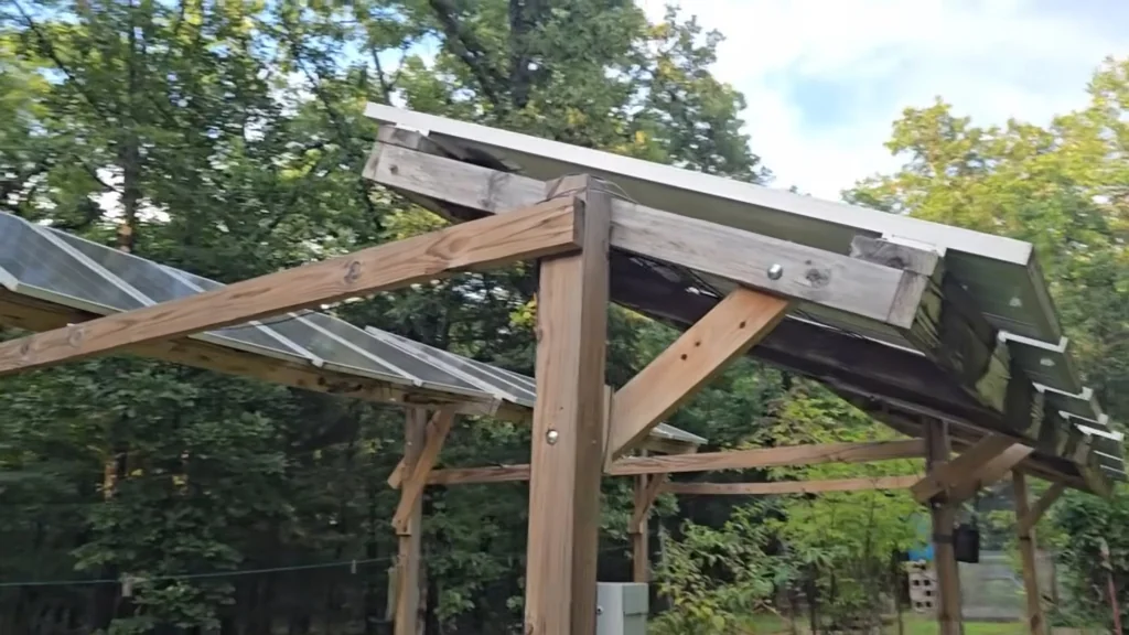 Building the wooden solar frame