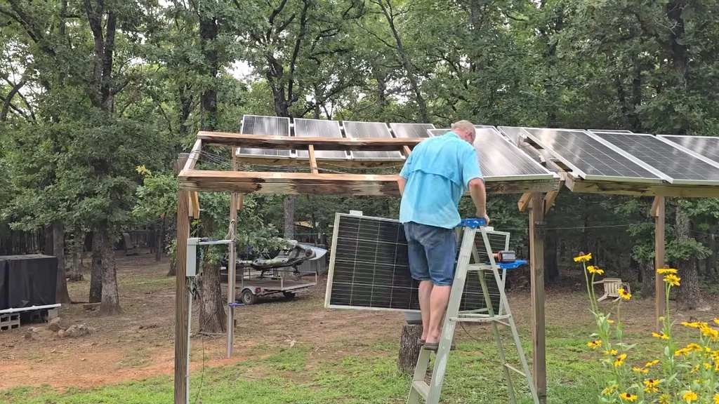 Removing old solar panels