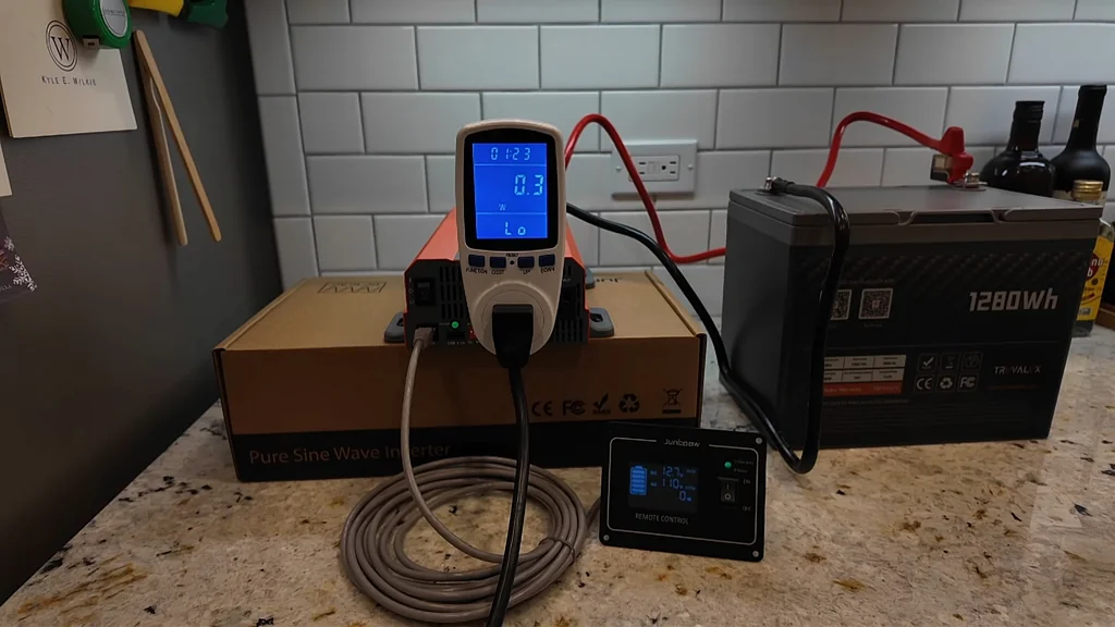 Power meter showing low load after overnight test