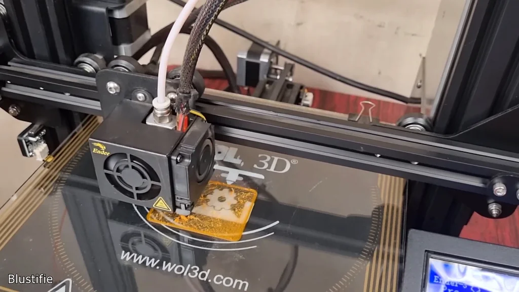 Removing the hotend assembly from the Ender 3