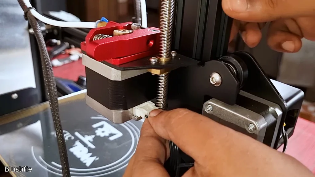 Printing a test object with the new extruder