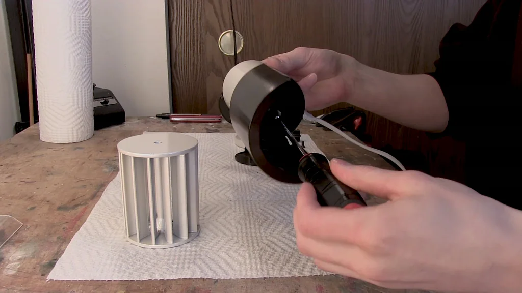 Completed fan on desk