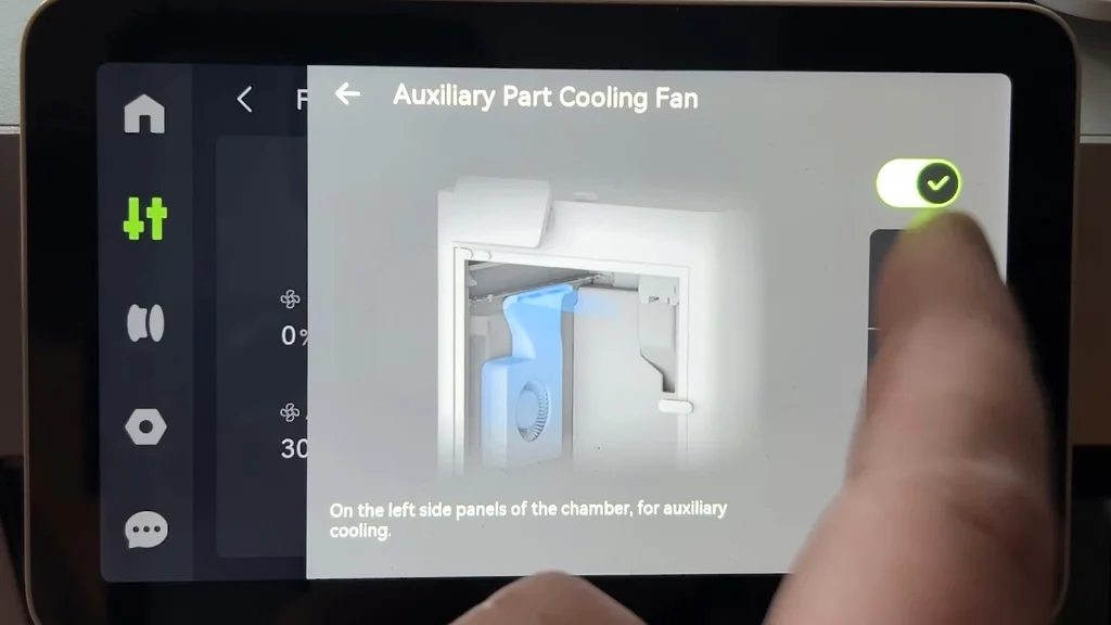 Adjusting cooling fan settings