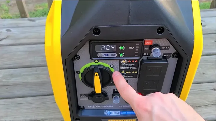 Main start dial set to carburetor fuel shut-off position to run float bowl dry