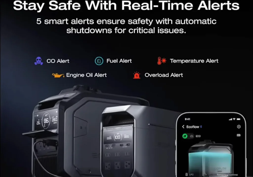 ECOFLOW Smart Generator real-time alerts