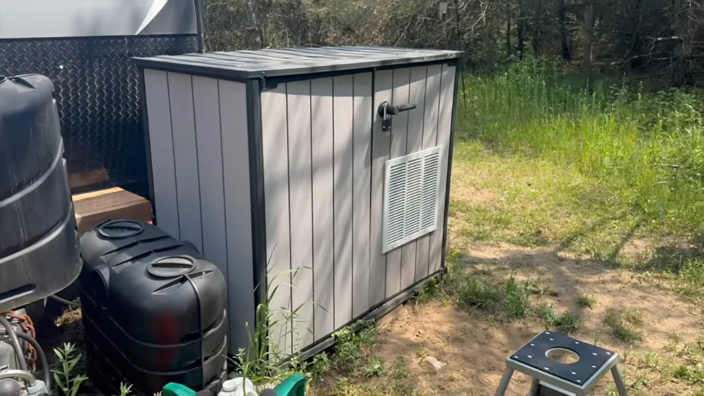 ECOFLOW Smart Generator enclosure outdoors