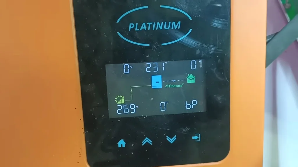 Fronus Platinum solar inverter display