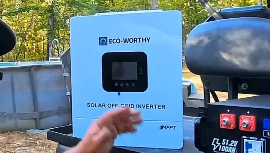 Eco-Worthy solar system components on display