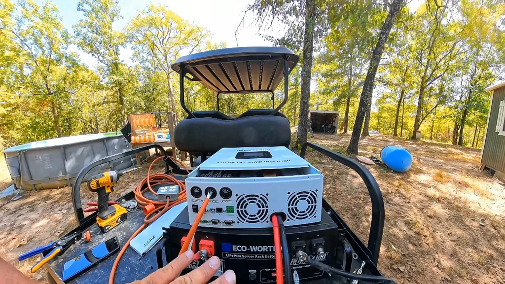 Inverter cover being removed