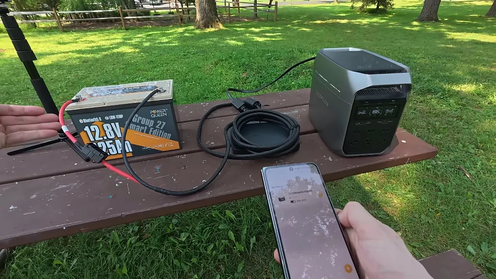 Monitoring power flow via smartphone