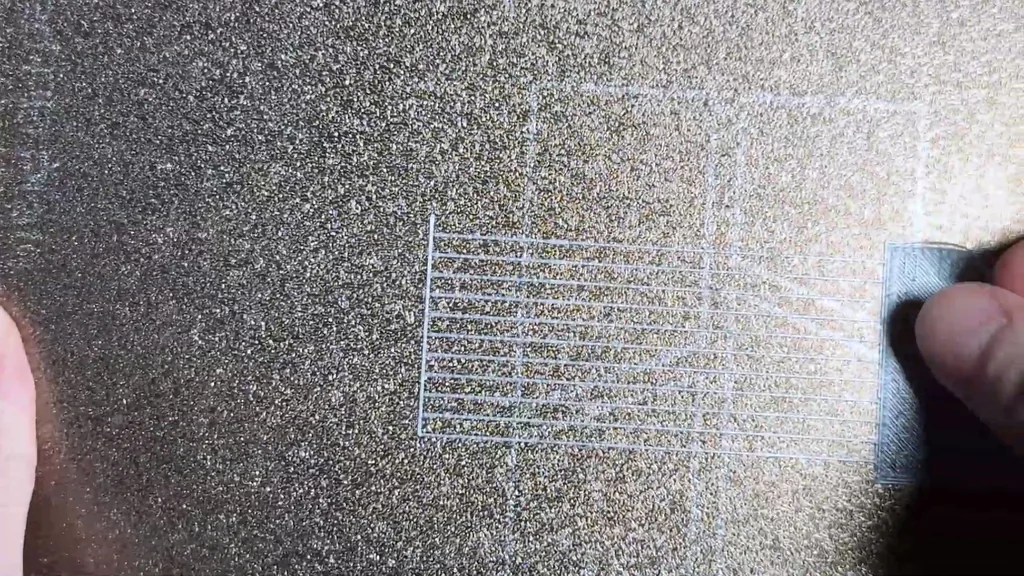 Flow calibration test print on plate