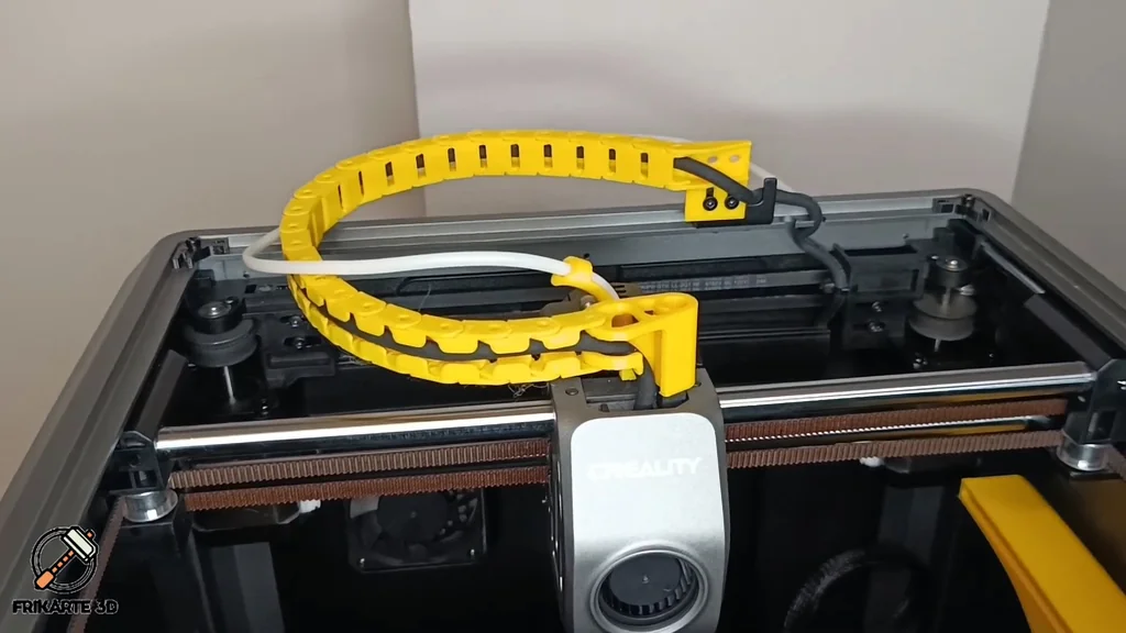 Testing the printer motion with the new chain installed