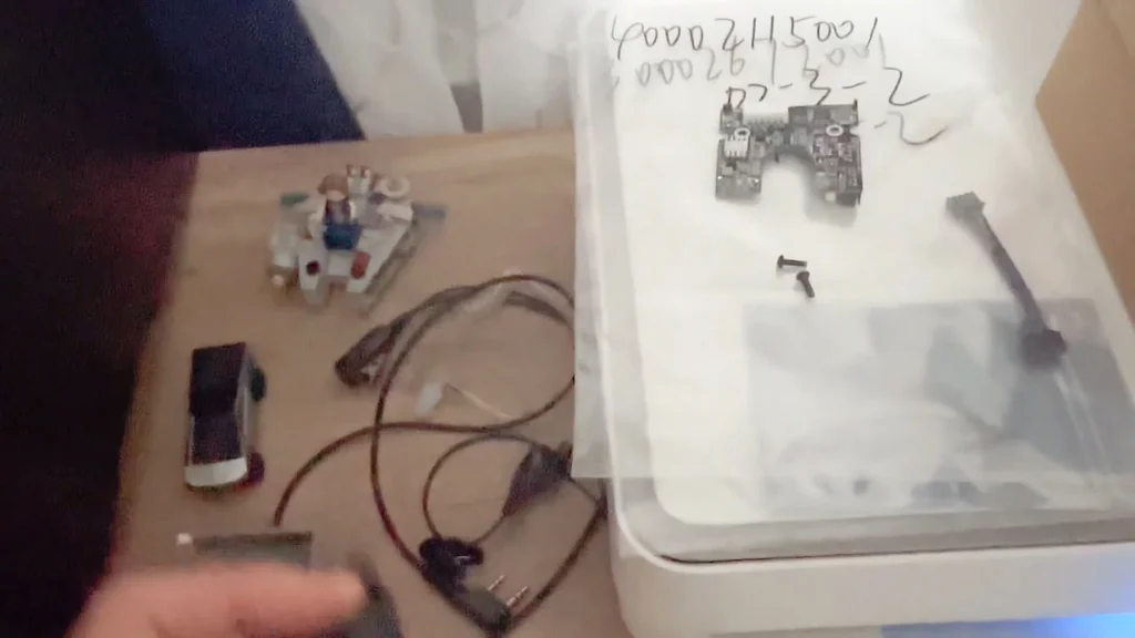 Showing the replacement cable