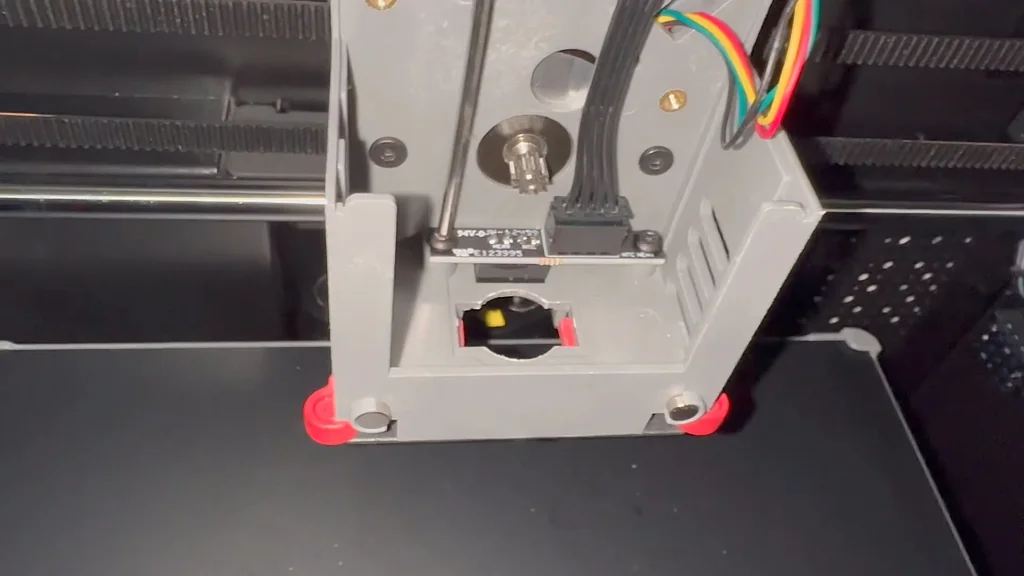 Sliding the fan back on