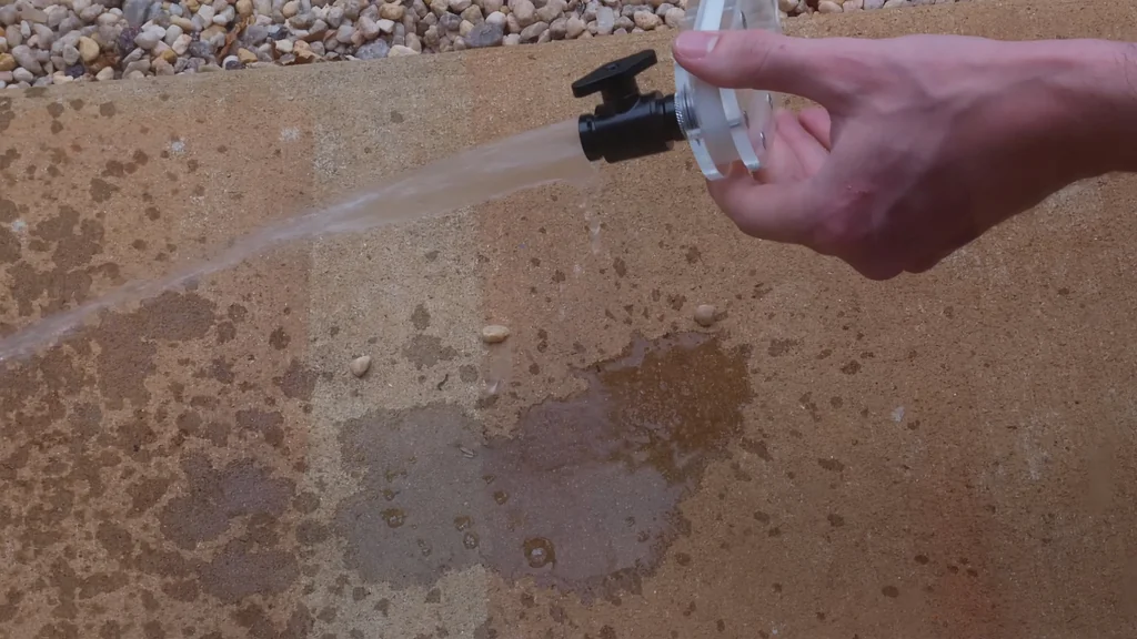 Testing 3D printed valve with water