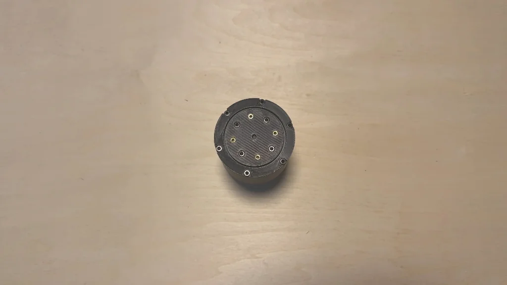 Assembled harmonic drive gear setup