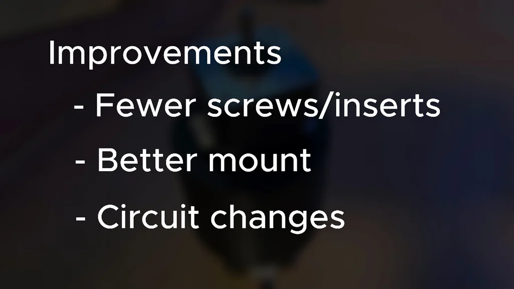 List of project improvements