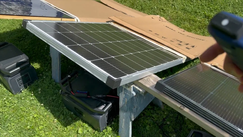 Solar panel charging portable power stations