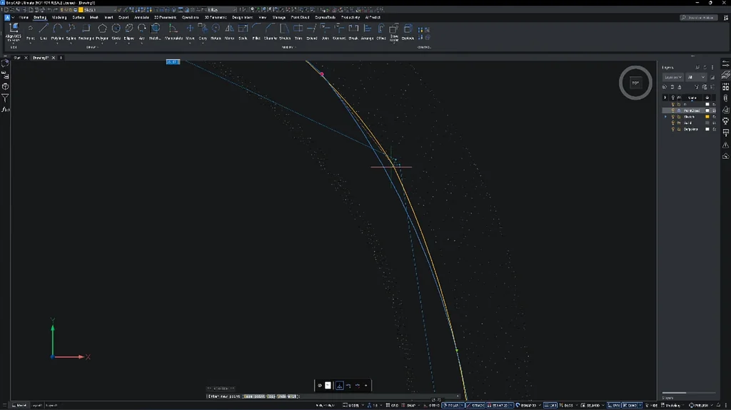 Creating tangent polyline sketches