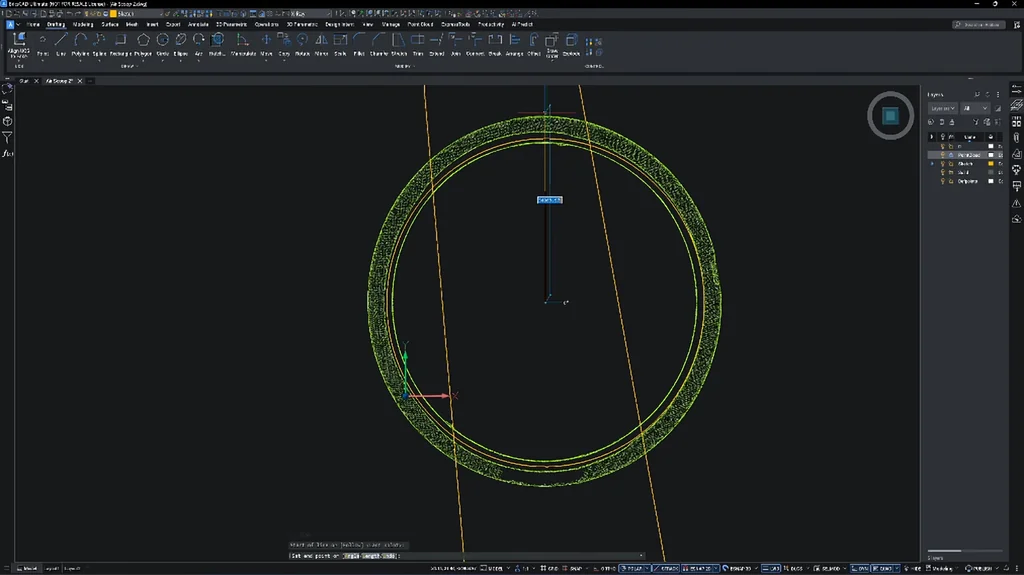 Aligning circles and guide rails