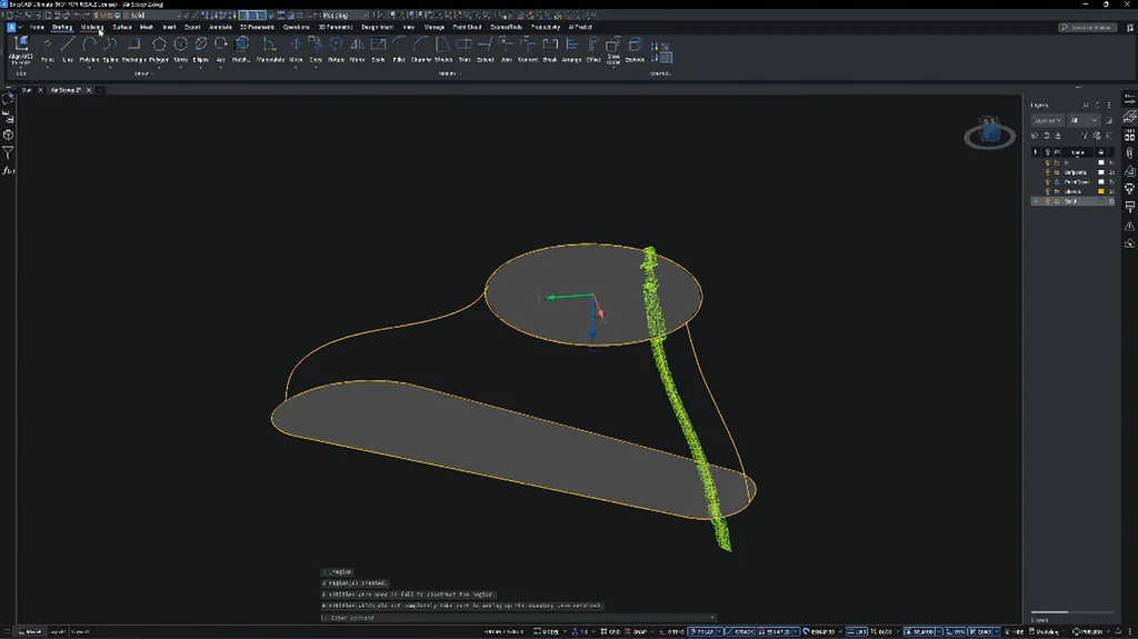Refining surface with guide rails