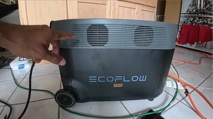 EcoFlow power station running connected appliances while charging