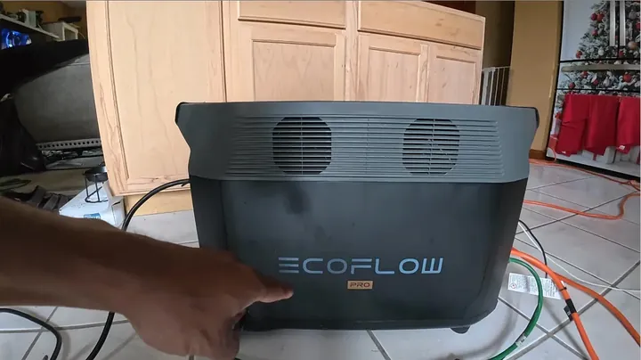 EcoFlow power unit set up on bench ready for emergency deployment