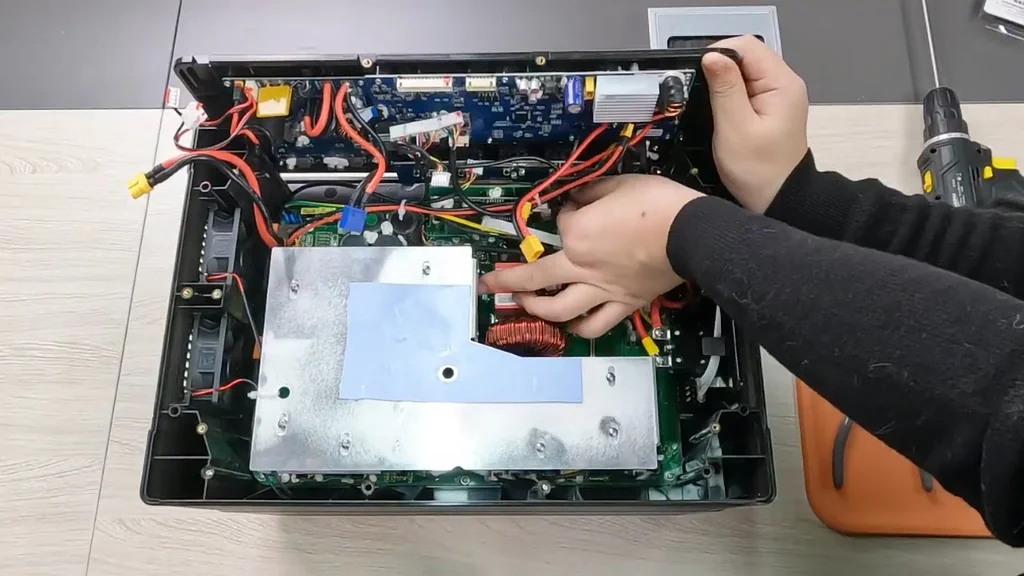 Working on internal components