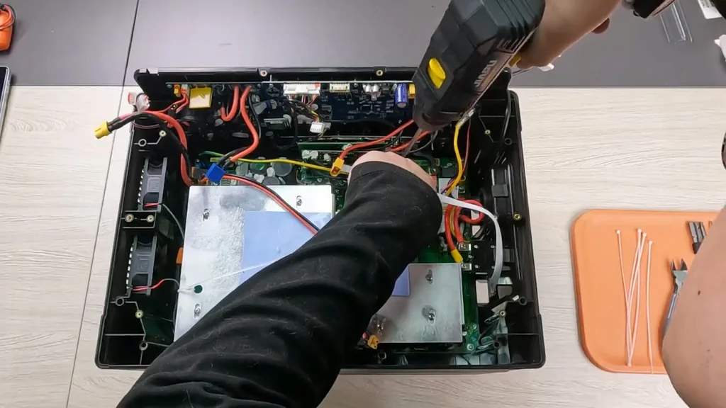 Using electric drill