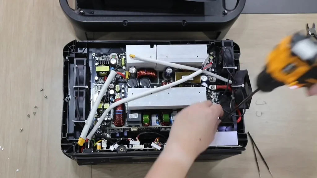 Drilling or removing internal electronics screws
