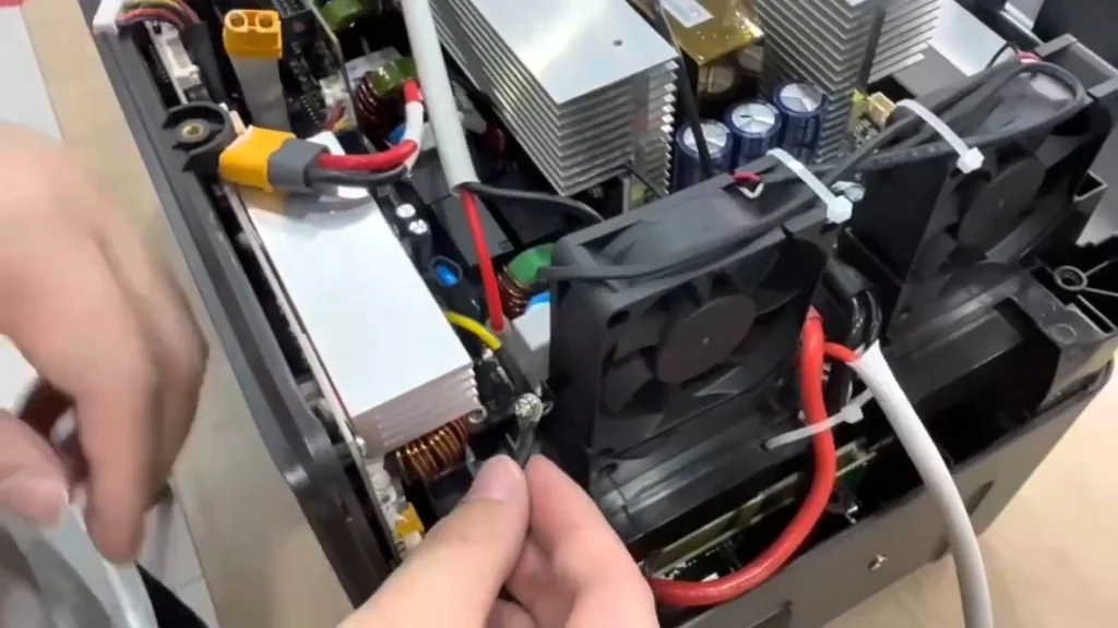 Securing cables with a cable tie