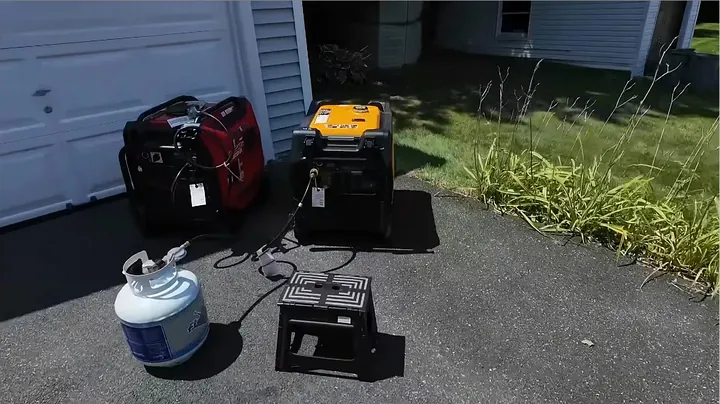 Side panels of the generators being unscrewed to reveal internal components