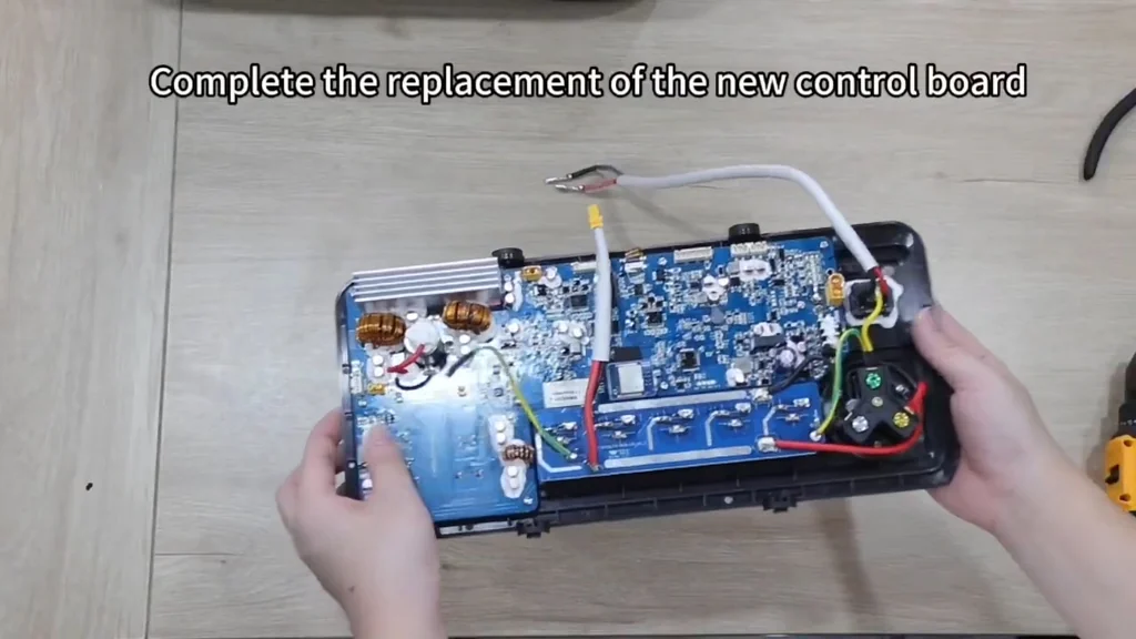 Holding the replaced new control board