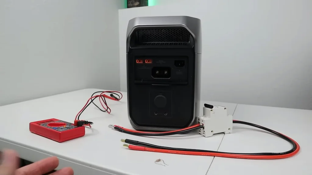 Portable power station, multimeter, circuit breaker