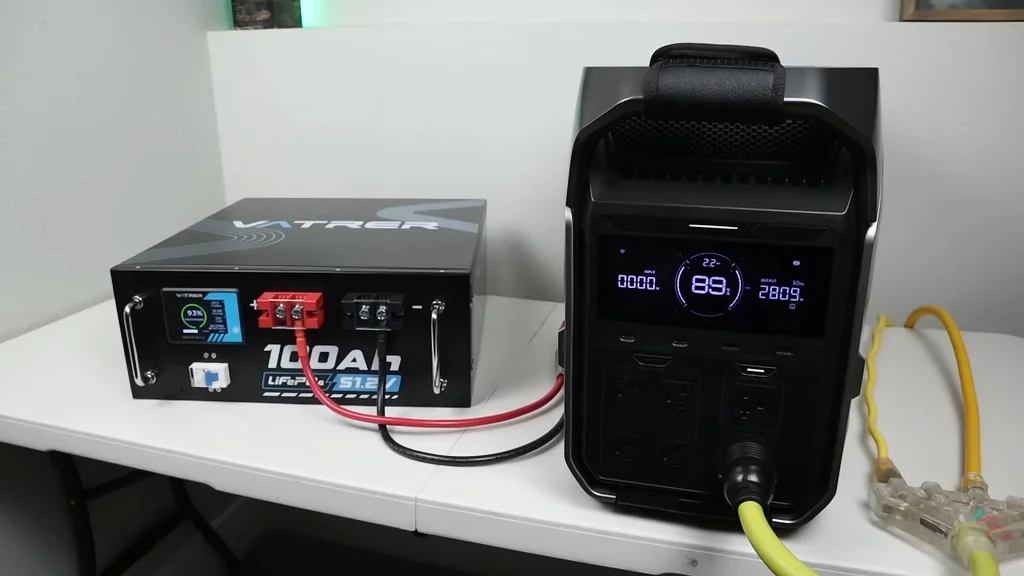 Ecoflow power station, battery, EV charging