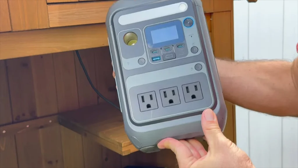 Compact power station held in hands