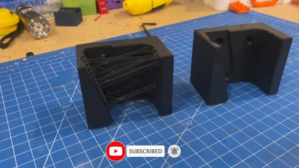 Stringing comparison of 3D prints