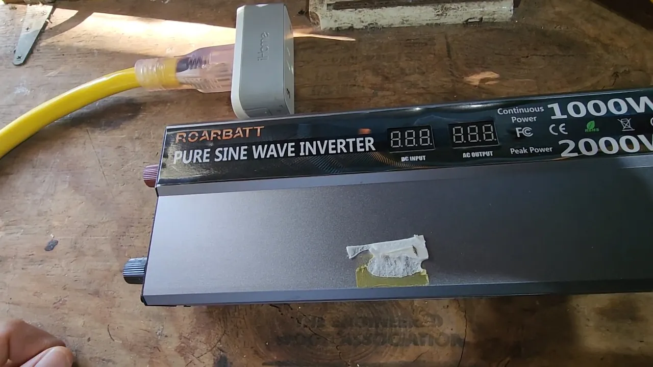 Close up of the inverter cooling vents