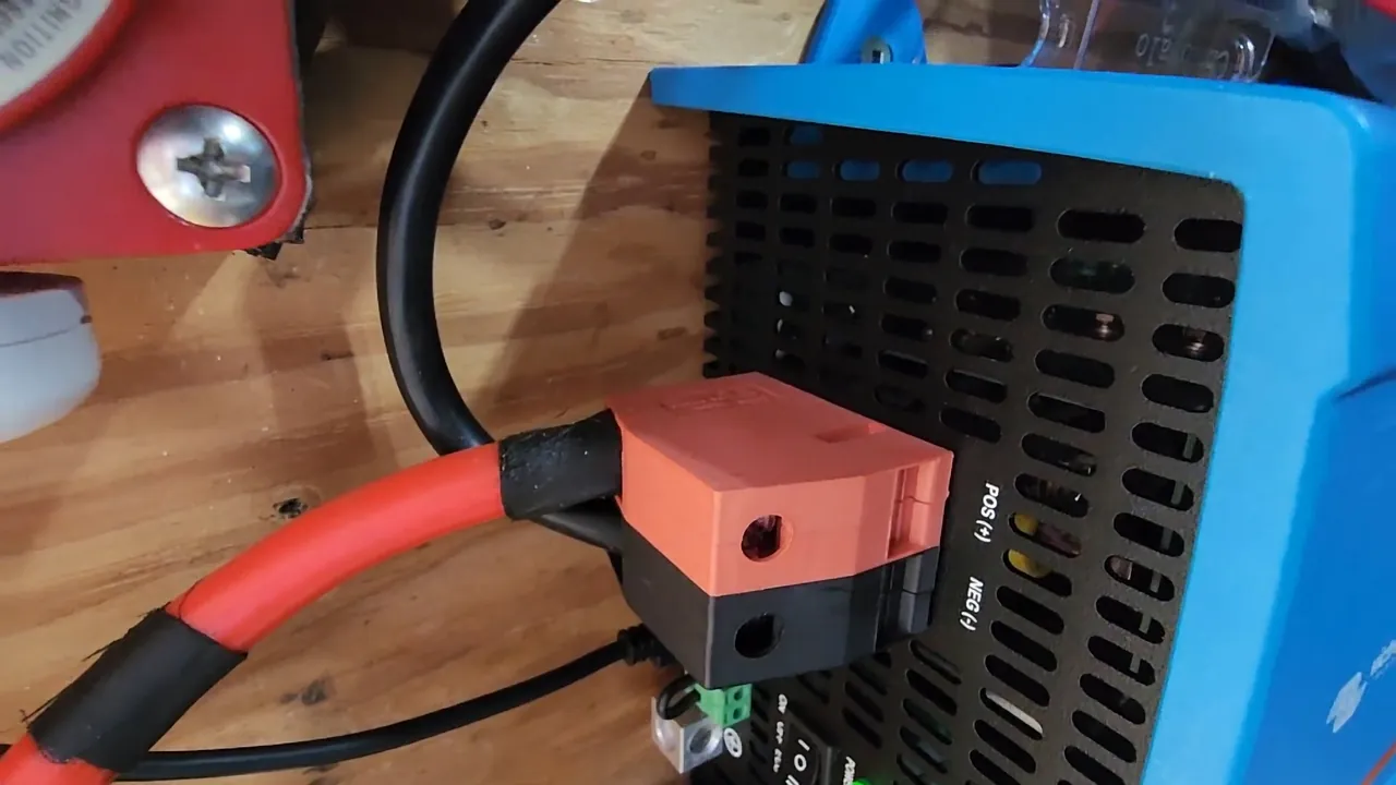 Inverter internal component view through vents