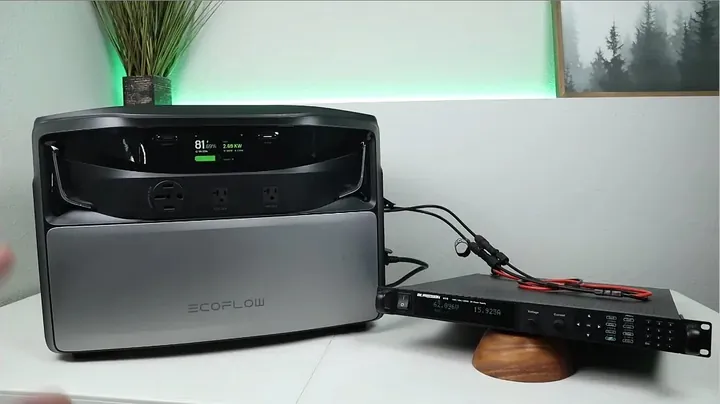 EcoFlow Titan 5000 Plus display showing simultaneous AC (1.7kW) and solar (1.0kW) charging inputs, totaling 2.7kW.