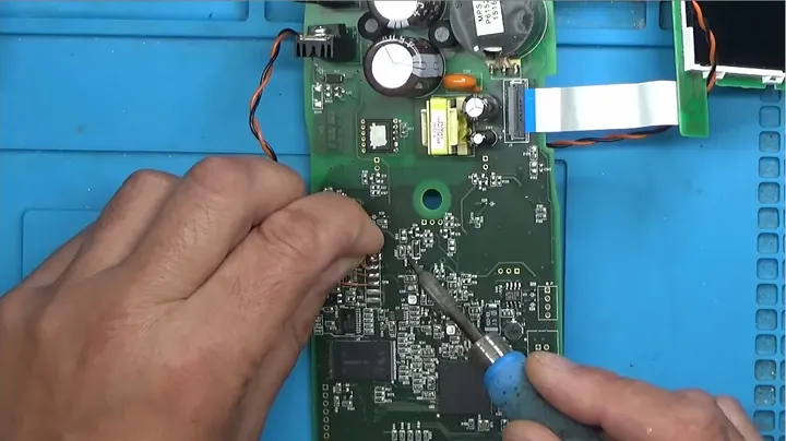 Soldering wires onto the circuit board serial header points